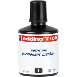 EDDING tinta alkoholos markerhez T100 fekete 100ml