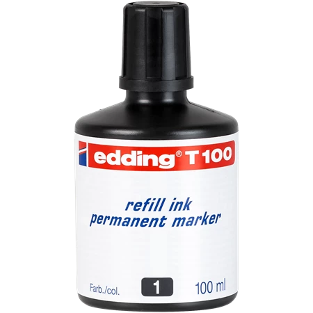 EDDING tinta alkoholos markerhez T100 fekete 100ml