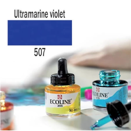 Ecoline akvarell festék koncentrátum Talens 30ml, ultramarin 507