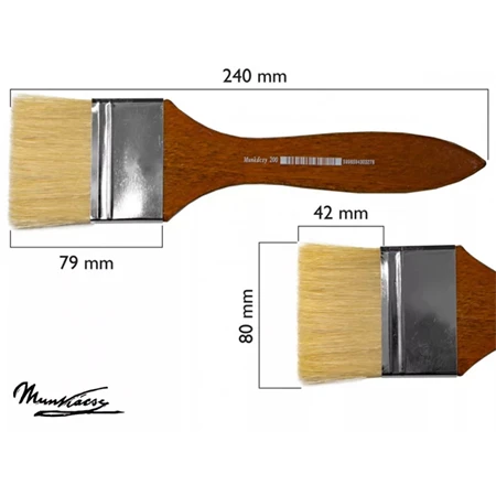 Ecset MUNKÁCSY M200 8-as lapos sörte 8cm széles fejjel