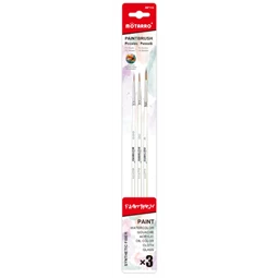Ecset készlet 3db-os, 000,00,0 Nylon, hegyes