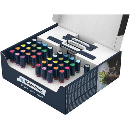 Ecsetfilc-filc 52db-os kétvégű készlet SCHNEIDER Paint-It 040 Twin marker Set 1, 20 különböző szín