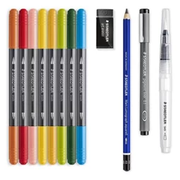 Ecsetfilc készlet 5db-os STAEDTLER Mixed Set kétvégű