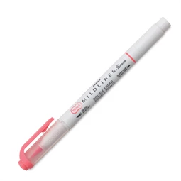 Ecsetirón ZEBRA kétvégű filctoll  Mildliner, ecset 1-4mm és vékony kerek hegy 0,5mm Coral Pink, rózsaszin
