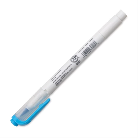 Ecsetirón ZEBRA kétvégű filctoll  Mildliner, ecset 1-4mm és vékony kerek hegy 0,5mm Cyan, kék