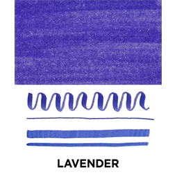 Ecsetirón ZEBRA kétvégű filctoll  Mildliner, ecset 1-4mm és vékony kerek hegy 0,5mm Lavender, lila