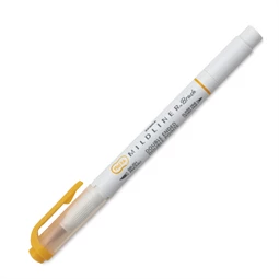 Ecsetirón ZEBRA kétvégű filctoll  Mildliner, ecset 1-4mm és vékony kerek hegy 0,5mm arany, Warm Gold