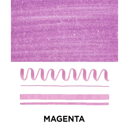 Ecsetirón ZEBRA kétvégű filctoll  Mildliner, ecset 1-4mm és vékony kerek hegy 0,5mm magenta