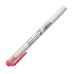 Ecsetirón ZEBRA kétvégű filctoll  Mildliner, ecset 1-4mm és vékony kerek hegy 0,5mm piros, Cool and Refined Red