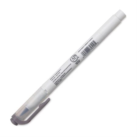 Ecsetirón ZEBRA kétvégű filctoll  Mildliner, ecset 1-4mm és vékony kerek hegy 0,5mm sötét szürke, Dark Gray