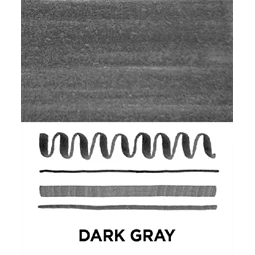 Ecsetirón ZEBRA kétvégű filctoll  Mildliner, ecset 1-4mm és vékony kerek hegy 0,5mm sötét szürke, Dark Gray