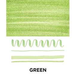 Ecsetirón ZEBRA kétvégű filctoll  Mildliner, ecset 1-4mm és vékony kerek hegy 0,5mm zöld,  Cool and Refined Green