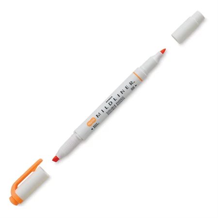 Szövegkiemelő ZEBRA kétvégű MILDLINER vágotthegy 4mm - filchegy 1,4mm Friendly Apricot barack