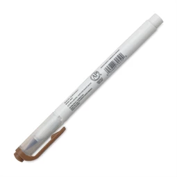 Ecsetirón ZEBRA kétvégű filctoll  Mildliner, ecset 1-4mm és vékony kerek hegy 0,5mm brown, barna