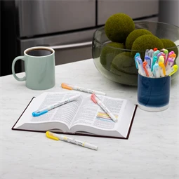 Ecsetirón ZEBRA kétvégű filctoll  Mildliner, ecset 1-4mm és vékony kerek hegy 0,5mm orange, narancs