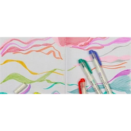 Ecsetirón ZEBRA kétvégű filctoll  Mildliner, ecset 1-4mm és vékony kerek hegy 0,5mm orange, narancs