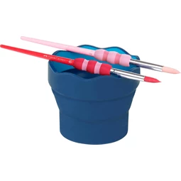 Ecsettál Faber-Castell Clic & Go kék