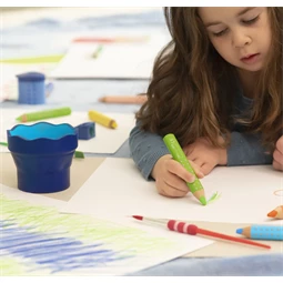 Ecsettál Faber-Castell Clic & Go kék