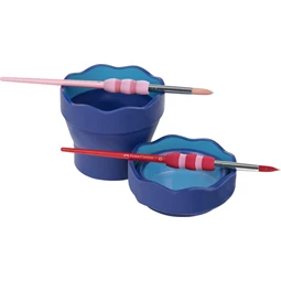 Ecsettál Faber-Castell Clic & Go kék