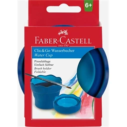 Ecsettál Faber-Castell Clic & Go kék