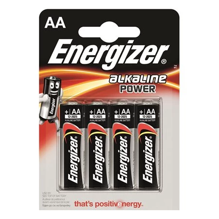 Elem AA ceruza, 4 db, ENERGIZER Alkaline Power