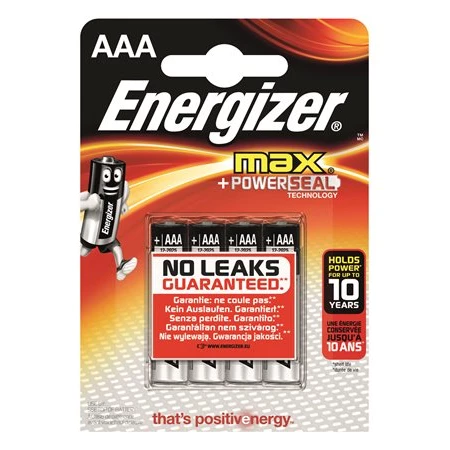 Elem micro ENERGIZER MAX AAA,  4db/bliszter