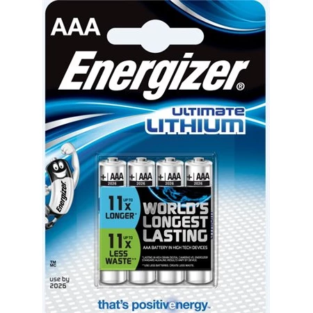 Elem micro ENERGIZER Ultimate Lithium AAA 4db/csomag