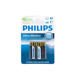 Elem micro LR03 PHILIPS AAA, 4db/csomag