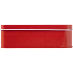 Elsősegély készlet piros fém dobozban 15db-os  tartalma: 5db ragtapasz, olló, 2db alkoholos lap, 2,4 x 8,5 x 10,2 cm