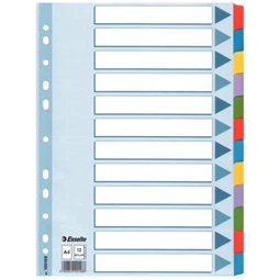 Elválasztólap 12 szín A/4 ESSELTE MYLAR