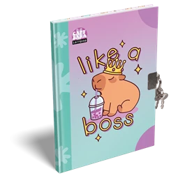 Emlékkönyv A/5 keményfedeles LIZZYSULI Lollipopo CapyBara