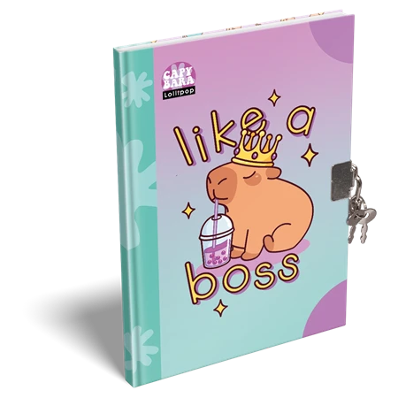 Emlékkönyv A/5 keményfedeles LIZZYSULI Lollipopo CapyBara
