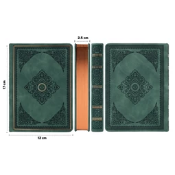 Emlékkönyv Victoria`s Journals, 12x17cm vonalas, zöld, 120 lap