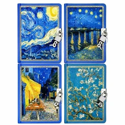Emlékkönyv vonalas A/5 lakatos Van Gogh 1905-10 vegyes szinben