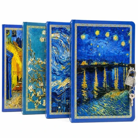 Emlékkönyv vonalas A/5 lakatos Van Gogh 1905-10 vegyes szinben