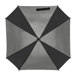 Esernyő automata, egyenes alumínium nyél, 89x89x83cm, szürke/fekete