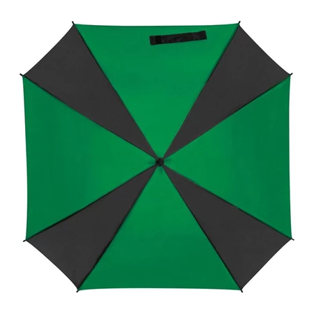 Esernyő automata, egyenes alumínium nyél, 89x89x83cm, zöld/fekete