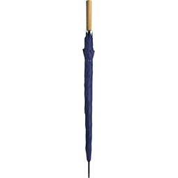 Esernyő automata egyenes fa nyéllel, 190T poliészter kék