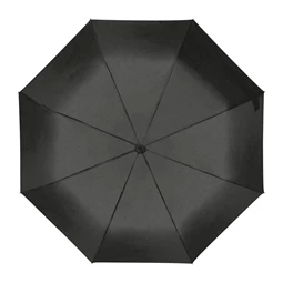 Esernyő automata, fekete nyéllel, fa fogantyúval, fekete szinű, újrahasznosított huzattal