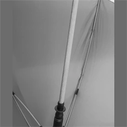 Esernyő automata, gyűrűs műanyag fogantyúval, szürke szinű