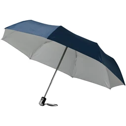 Esernyő automata, összecsukható O 98cm, fémvázas, kék/ezüst