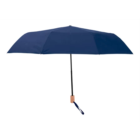 Esernyő összecsukható szélálló, O 98cm, fém vázzal, üvegszálas merevítőkkel, sötét kék