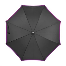 Esernyő automata, selyemből fekete lila szegéllyel