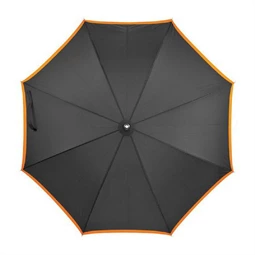 Esernyő automata, selyemből fekete narancs szegéllyel