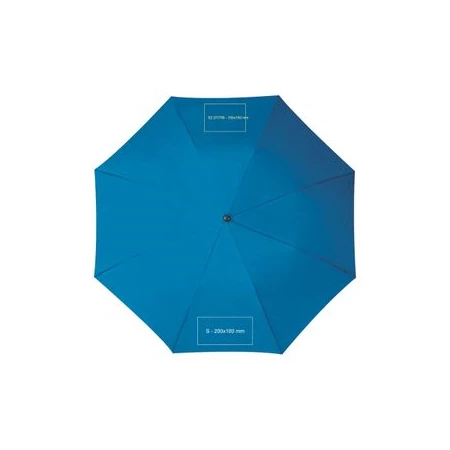 Esernyő favázas, automata, egyenes fa nyéllel, o 100 x 83 cm, kék