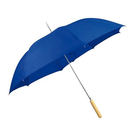 Esernyő favázas, automata, egyenes fa nyéllel, o 100 x 83 cm, kék