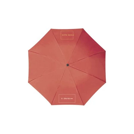 Esernyő favázas, automata, egyenes fa nyéllel, o 100 x 83 cm, piros