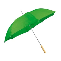 Esernyő favázas, automata, egyenes fa nyéllel, o 100 x 83 cm, zöld