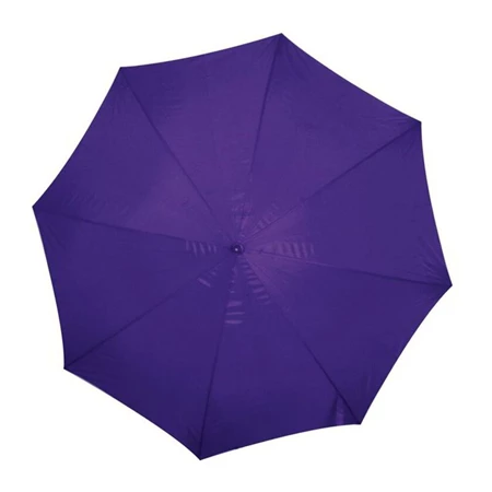 Esernyő favázas, automata, hajlított fanyeles, fa csúccsal, lila