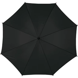 Esernyő favázas, automata, hajlított fanyeles, 190T poliészter, fekete